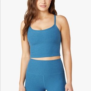 beyond yoga slim racer back crop tank size L